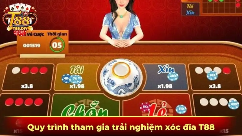 Quy trình tham gia trải nghiệm xóc đĩa T88